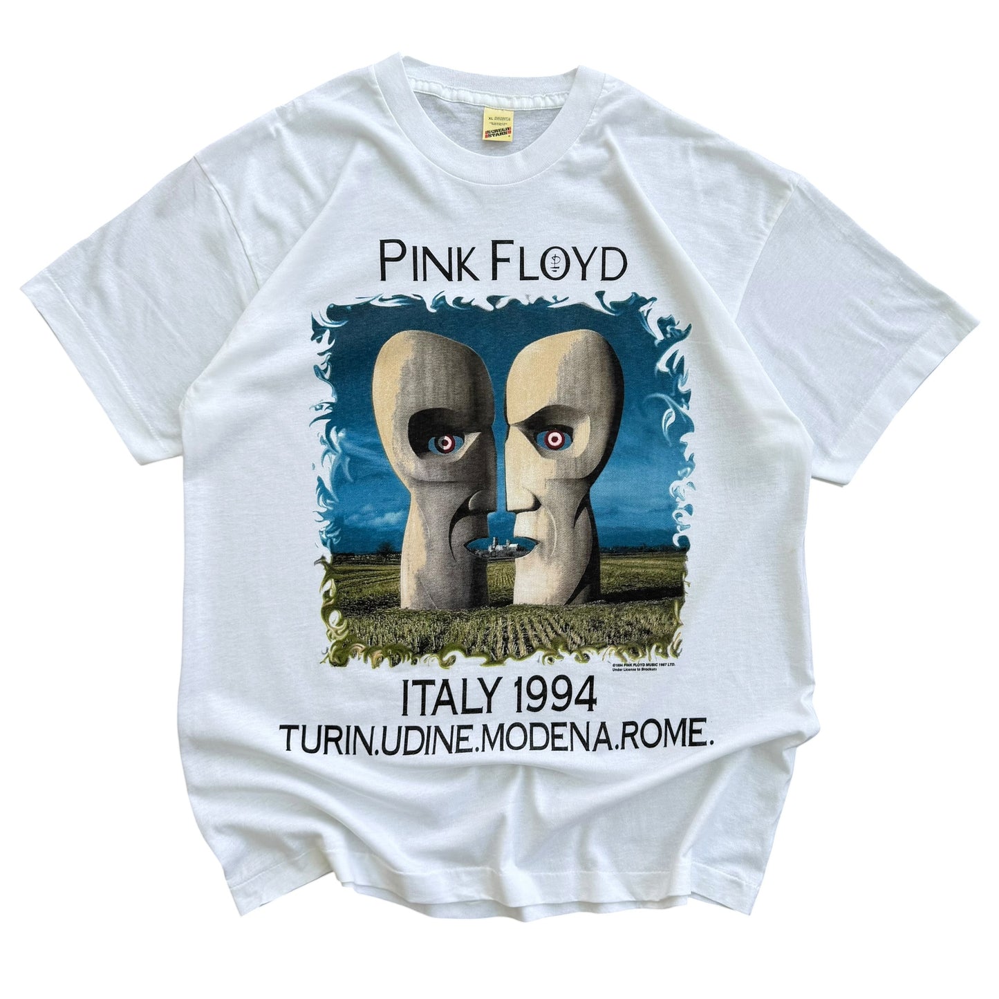 1994 Pink Floyd - The Division Bell Italy Tour T-Shirt - L