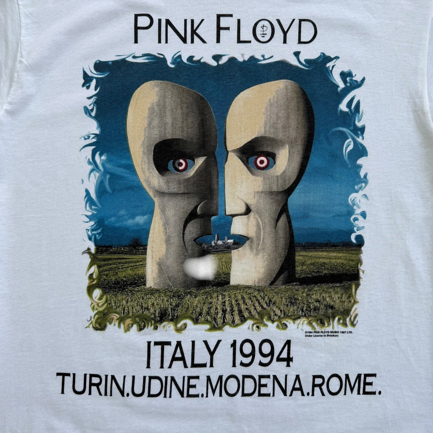 1994 Pink Floyd - The Division Bell Italy Tour T-Shirt - L