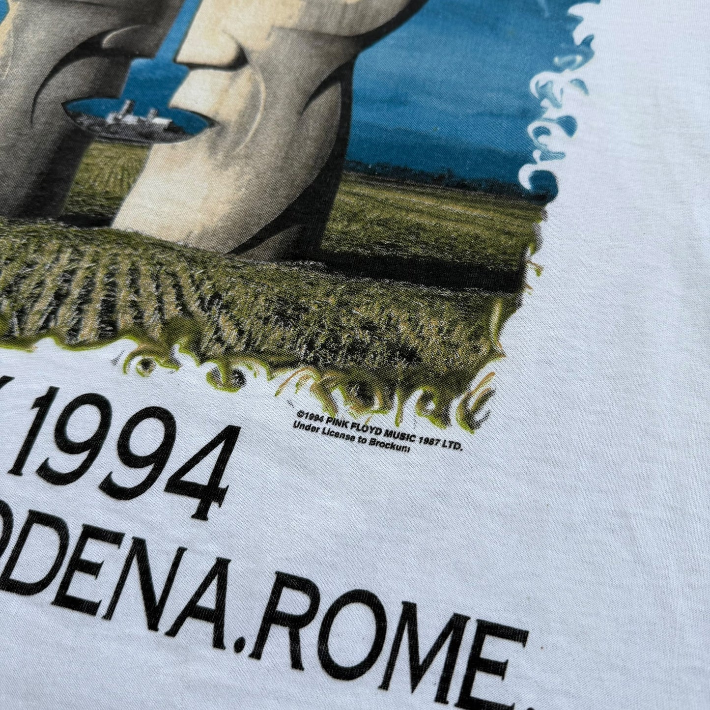 1994 Pink Floyd - The Division Bell Italy Tour T-Shirt - L