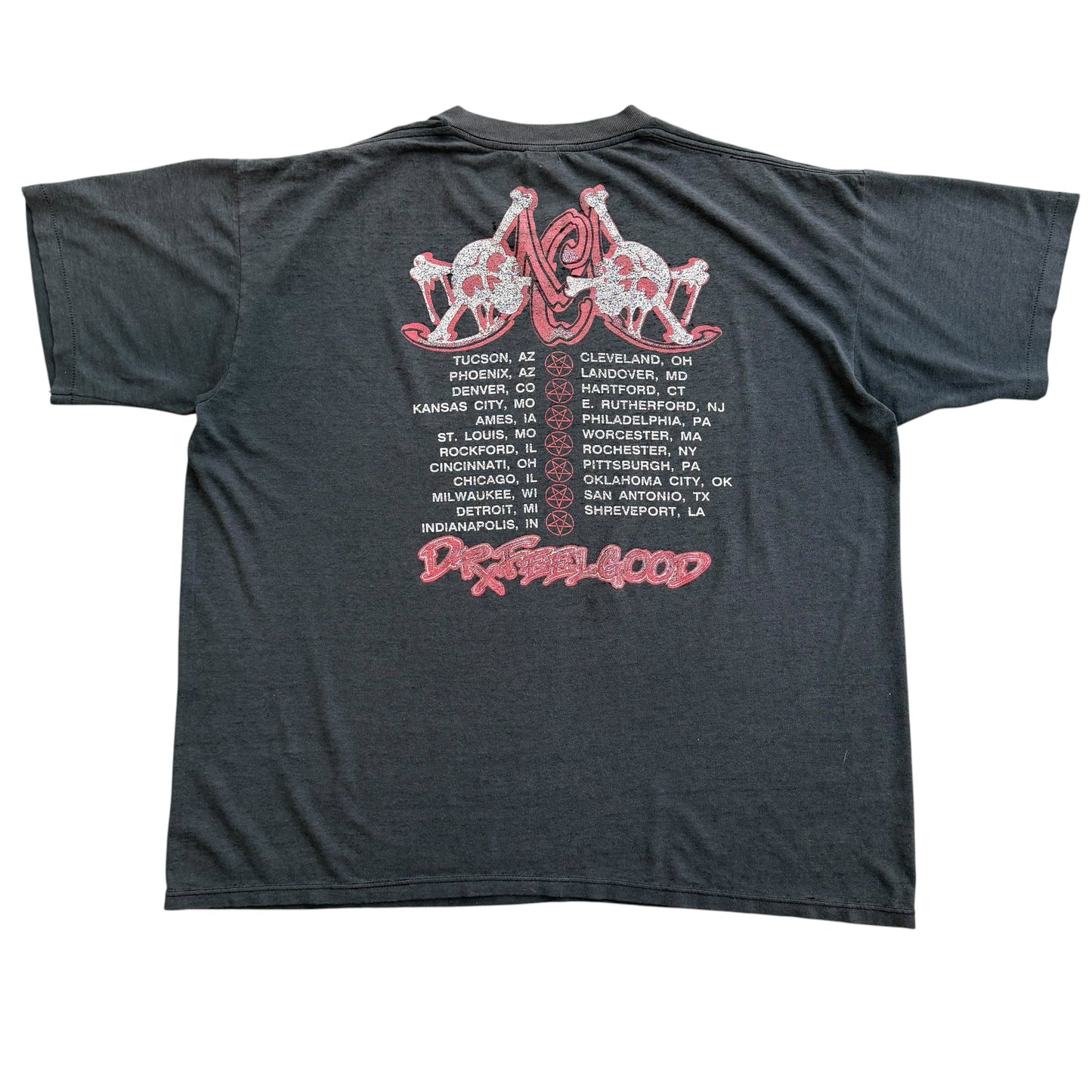 1989 Mötley Crüe - Dr. Feelgood Tour T-Shirt - XL