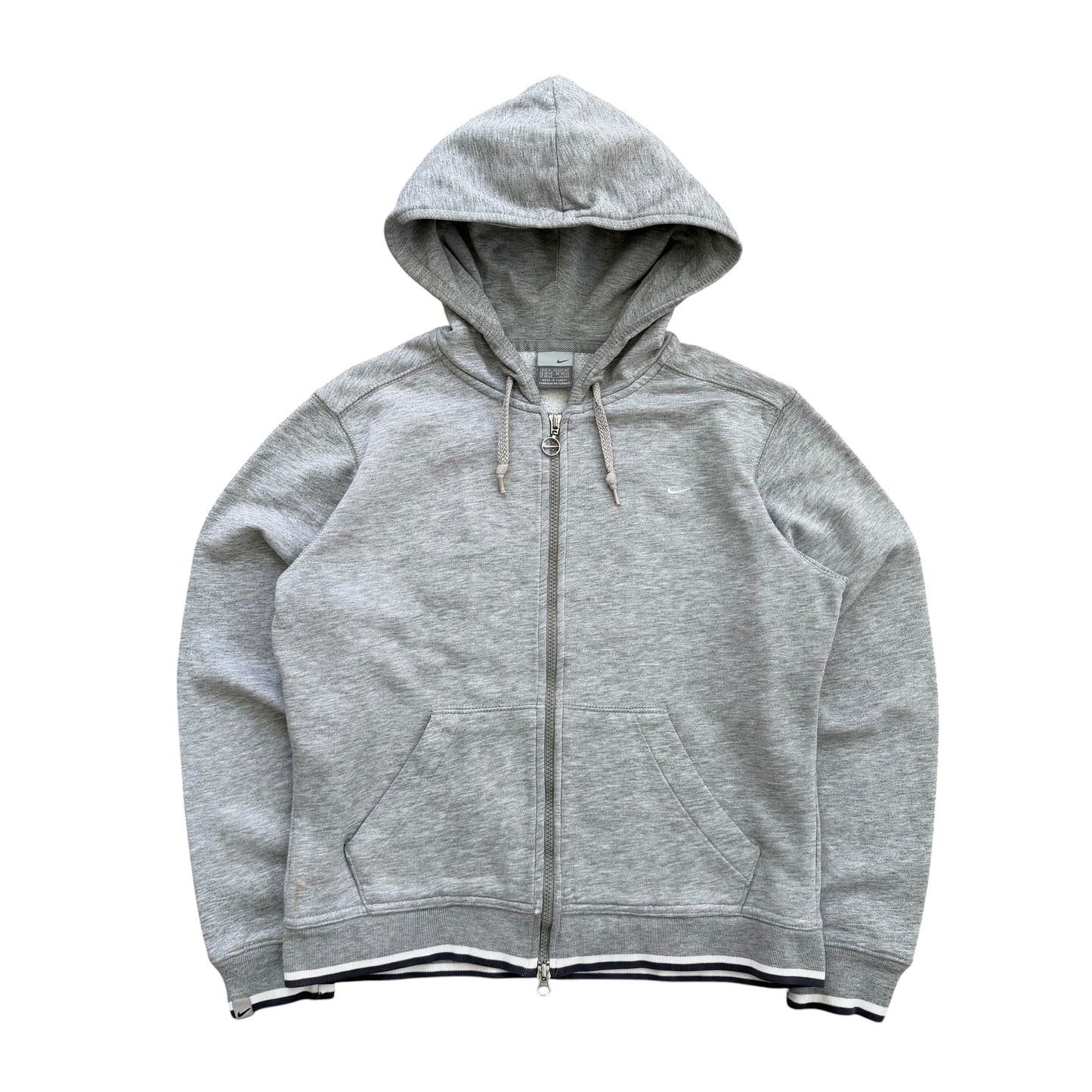 Y2K Women's Nike Embroidered Logo - Zip Hoodie - M