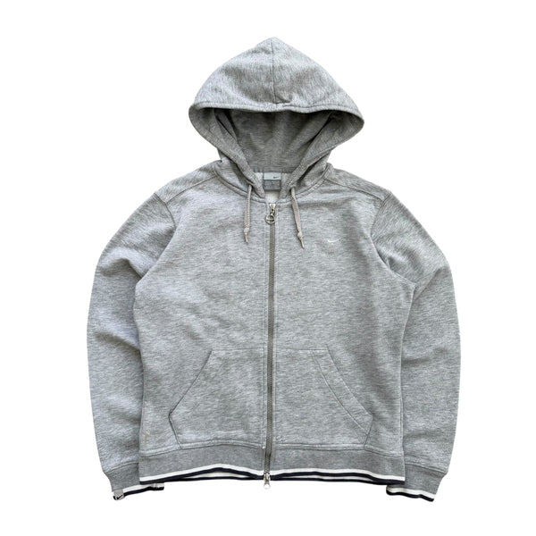 Y2K Women's Nike Embroidered Logo - Zip Hoodie - M