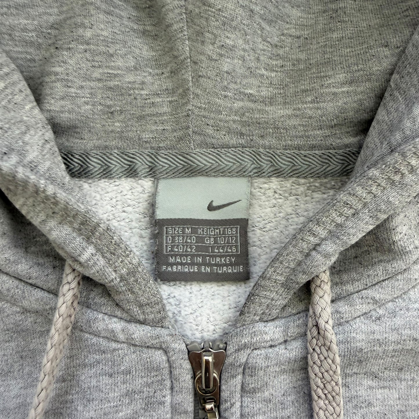 Y2K Women's Nike Embroidered Logo - Zip Hoodie - M