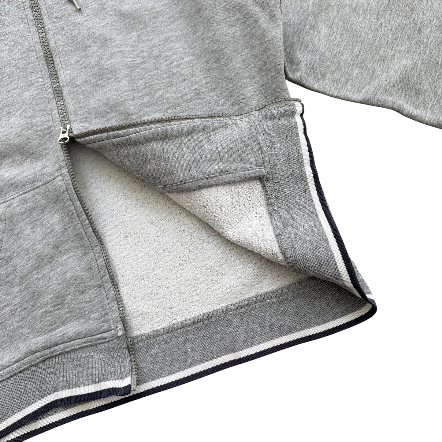 Y2K Women's Nike Embroidered Logo - Zip Hoodie - M