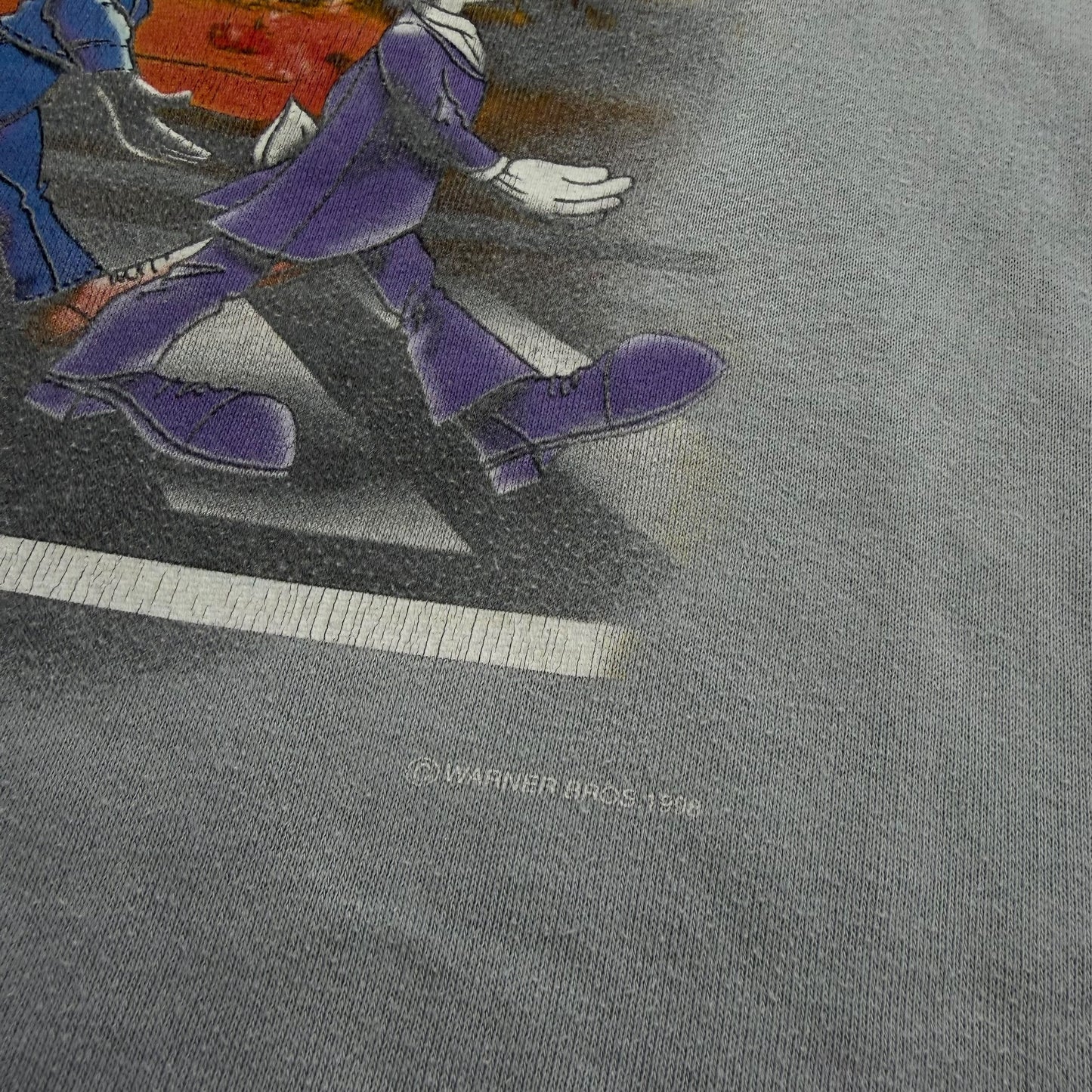 1998 Looney Tunes - City Print Sweatshirt - L