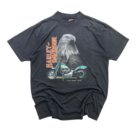 1991 Harley Davidson - 3D Emblem Graphic T-shirt - XL