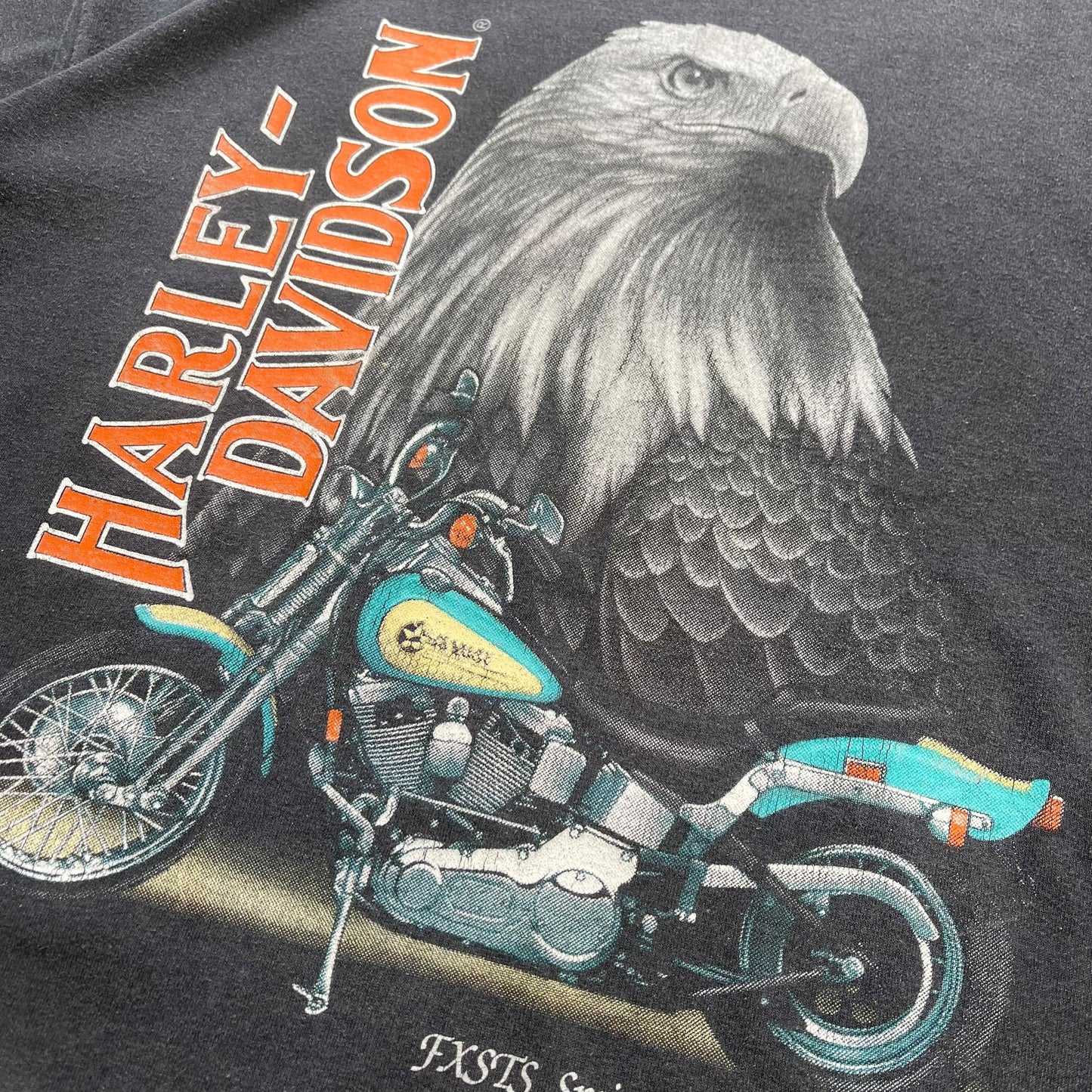1991 Harley Davidson - 3D Emblem Graphic T-shirt - XL