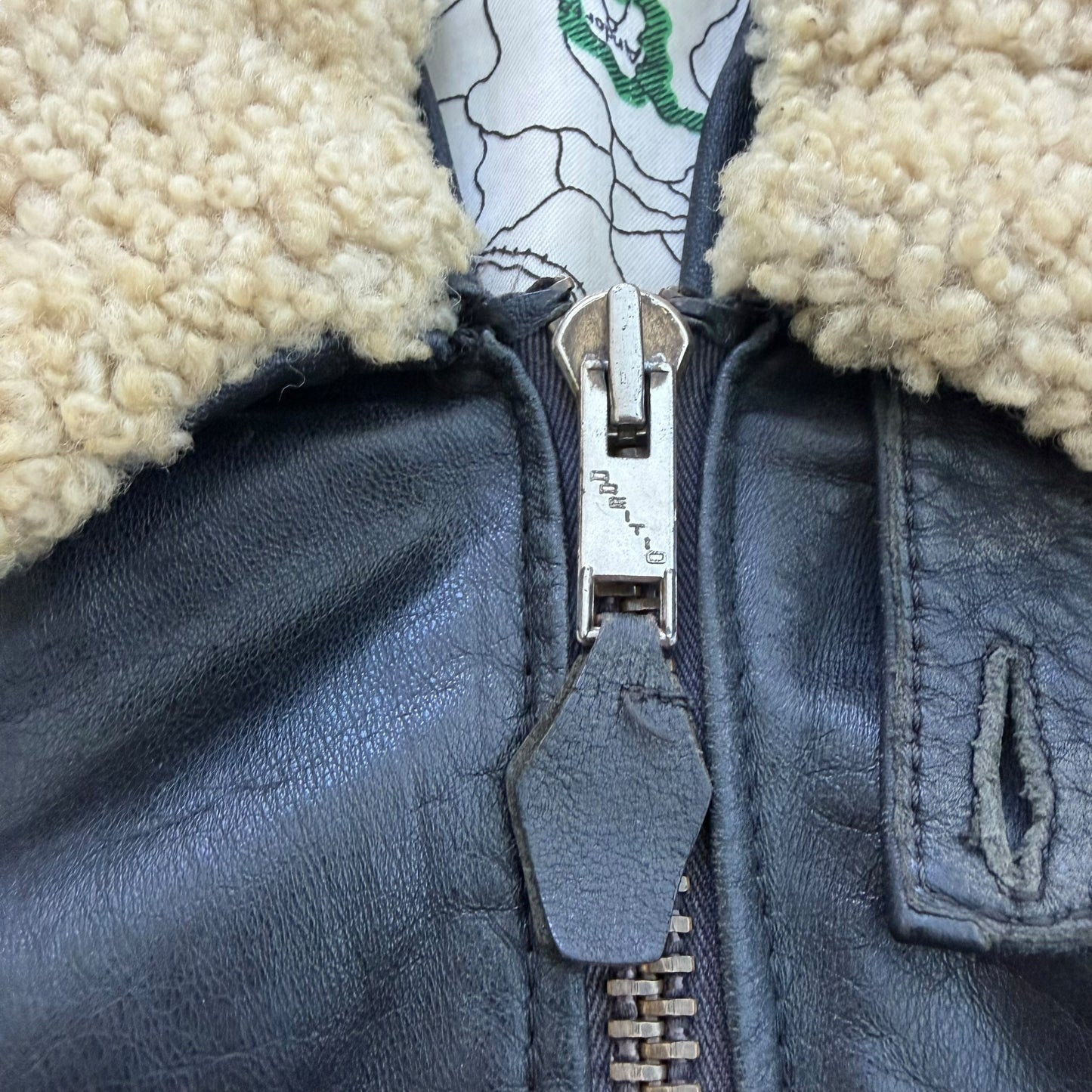 1990's Aviator Leather Flight Jacket - XL