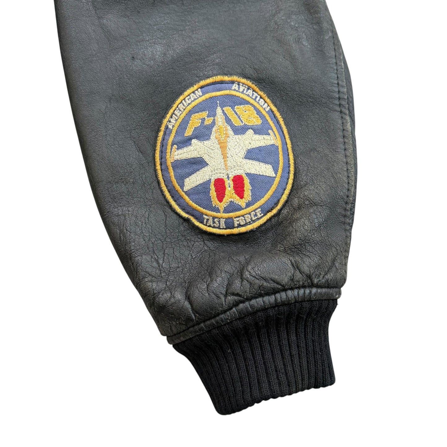 1990's Aviator Leather Flight Jacket - XL