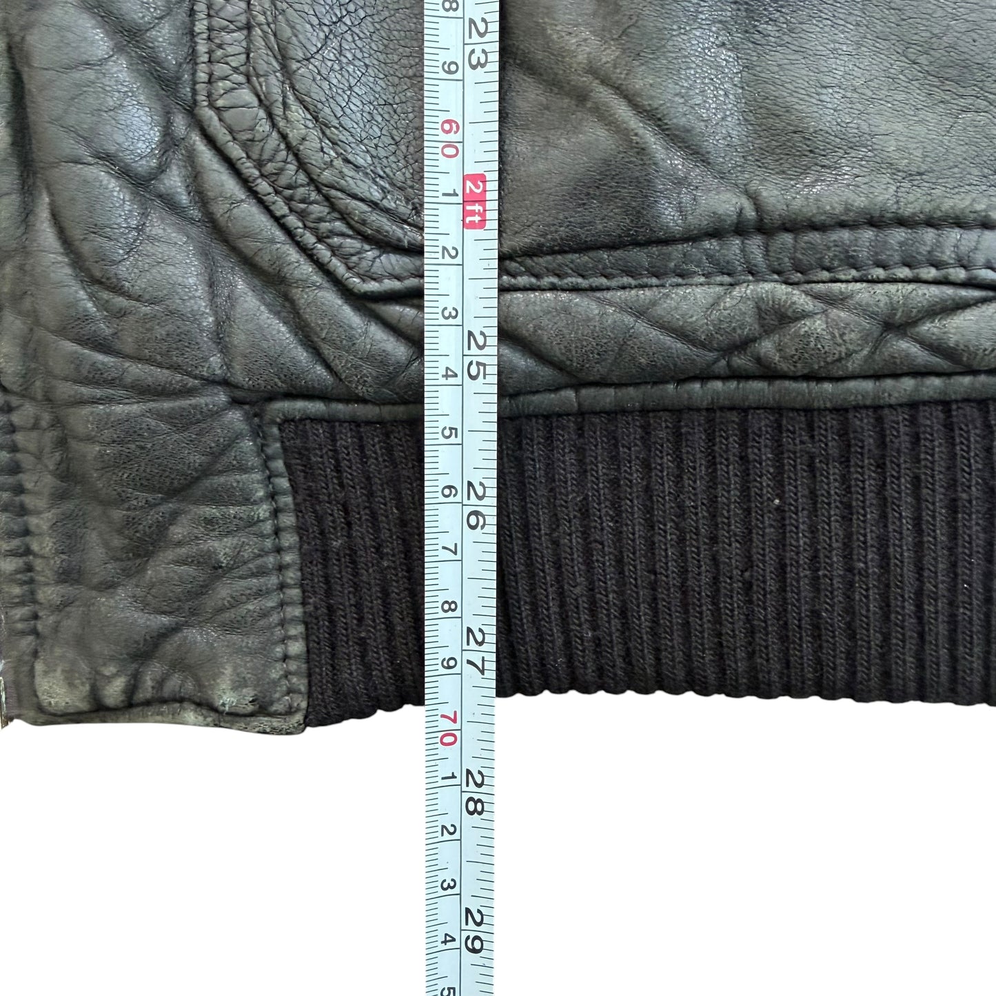 1990's Aviator Leather Flight Jacket - XL