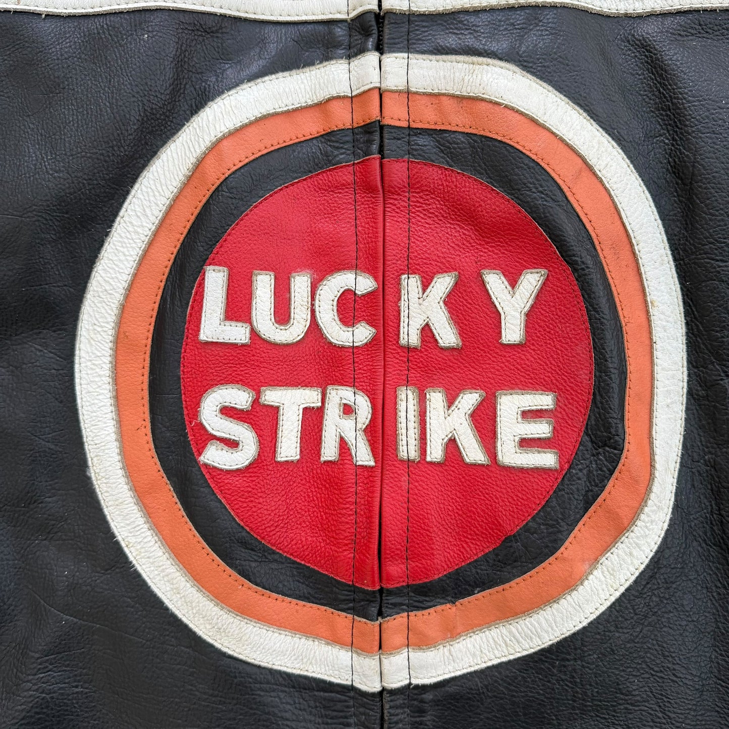 1990's Lucky Strike Racing Leather Jacket - L