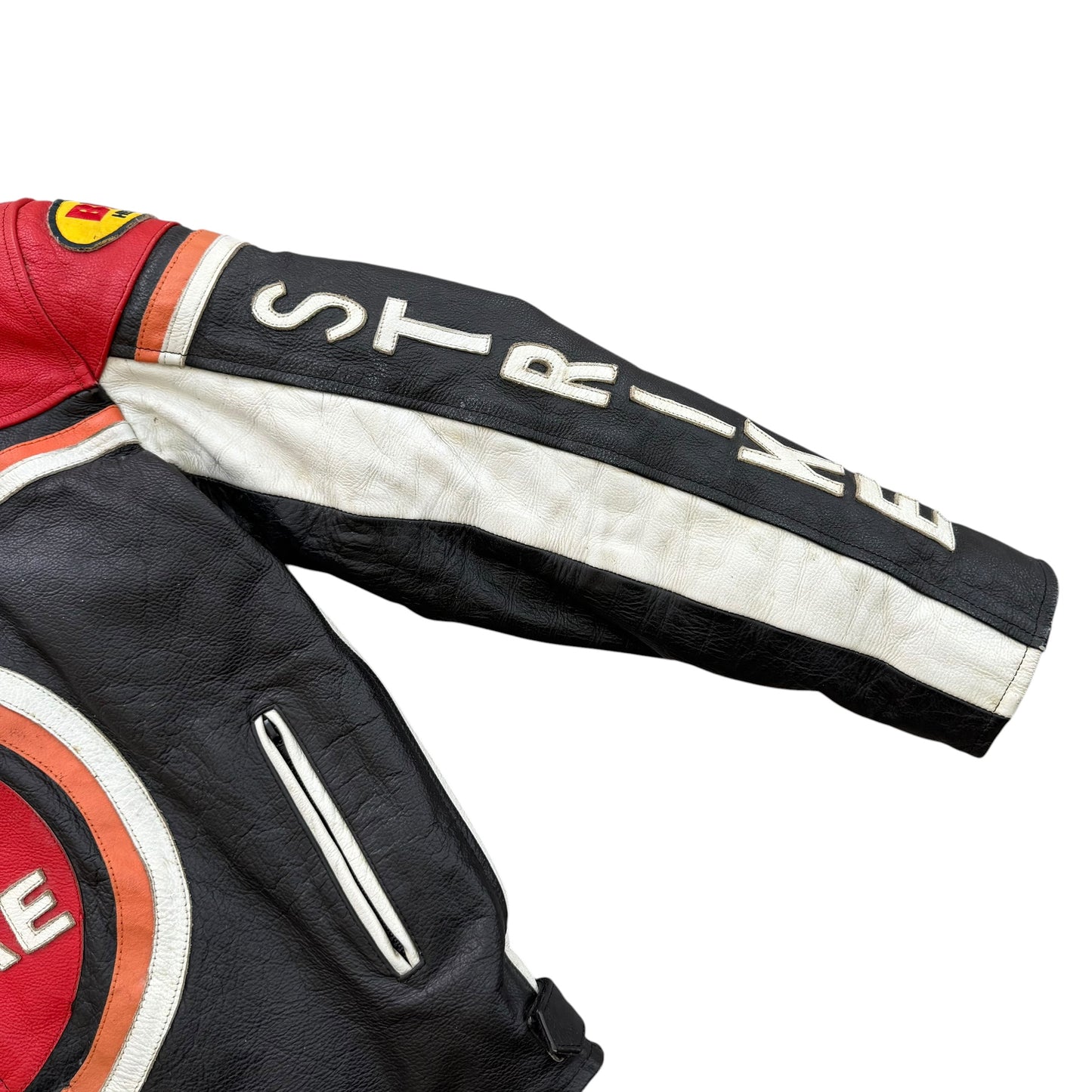 1990's Lucky Strike Racing Leather Jacket - L