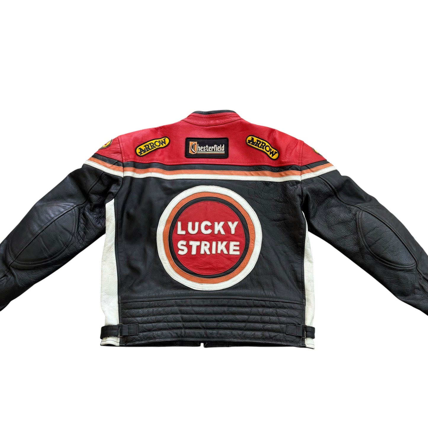 1990's Lucky Strike Racing Leather Jacket - L