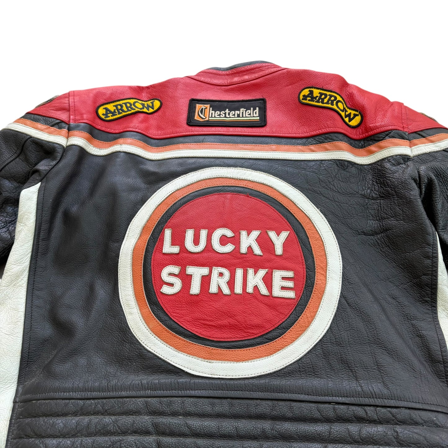 1990's Lucky Strike Racing Leather Jacket - L