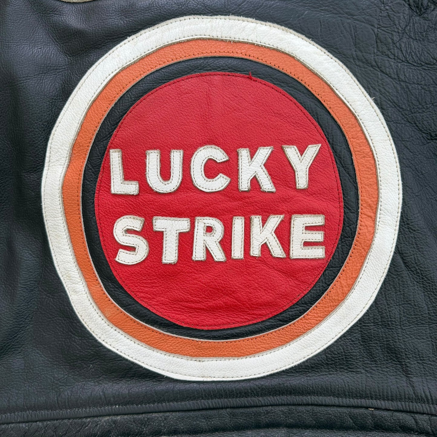 1990's Lucky Strike Racing Leather Jacket - L