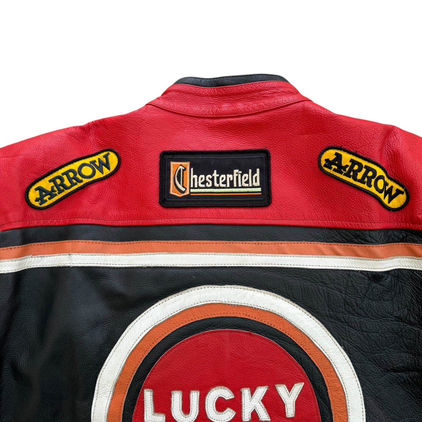 1990's Lucky Strike Racing Leather Jacket - L
