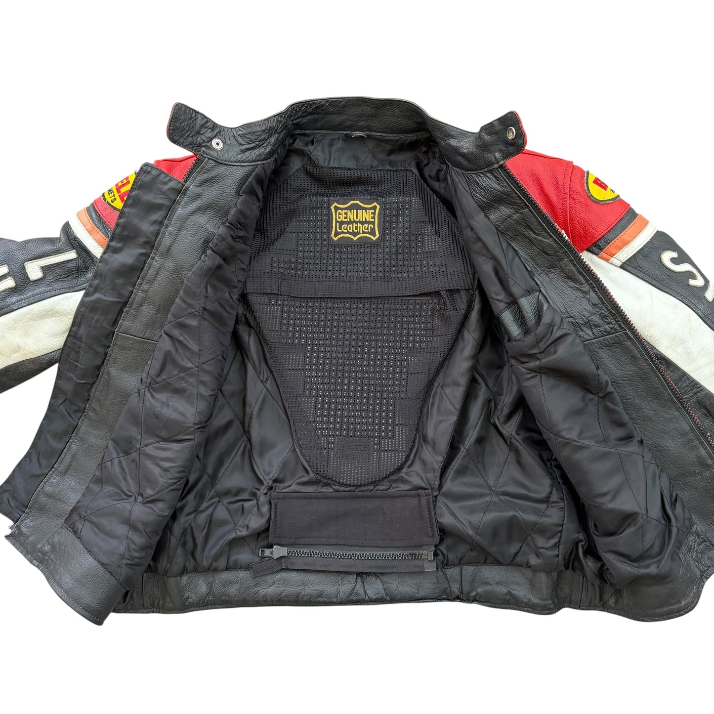 1990's Lucky Strike Racing Leather Jacket - L
