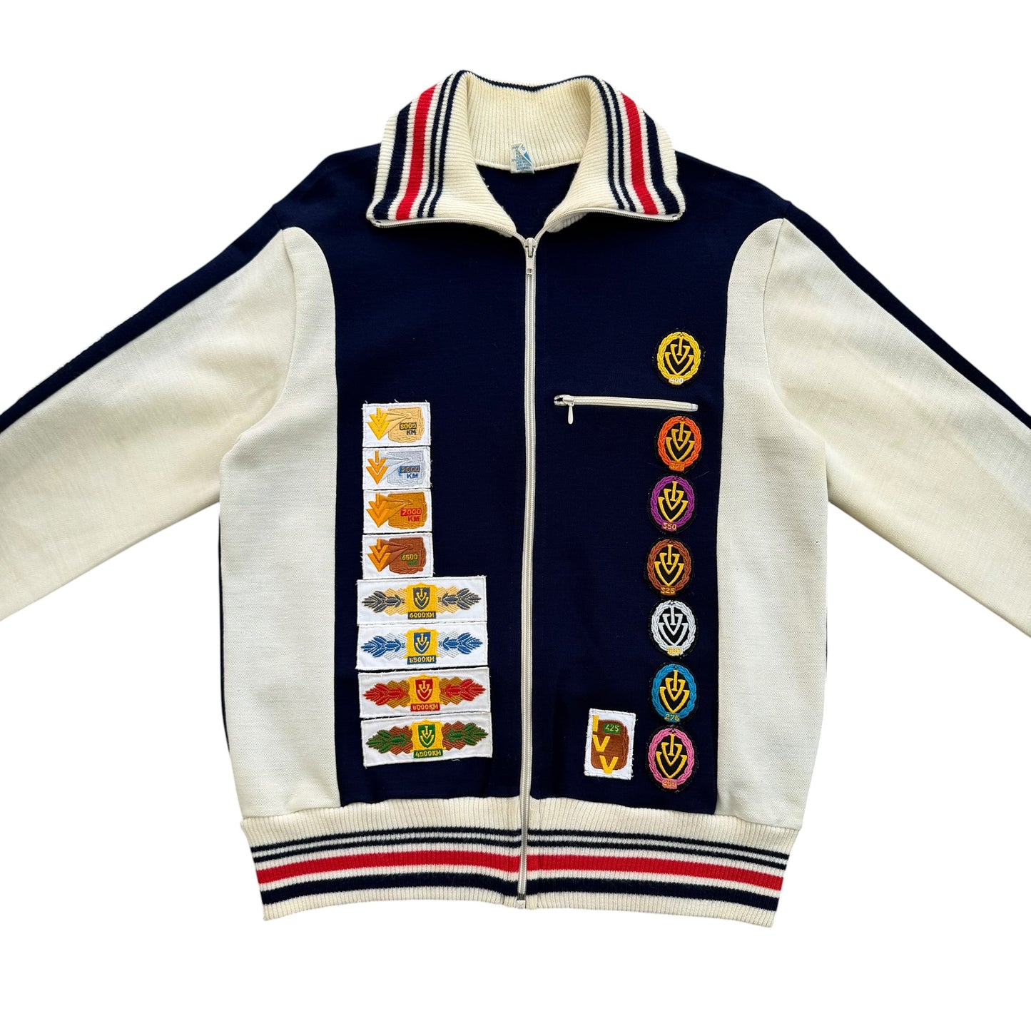 1970's West Germany Hiking Club Zipped Sweater - Wanderfreunde Lauf - L