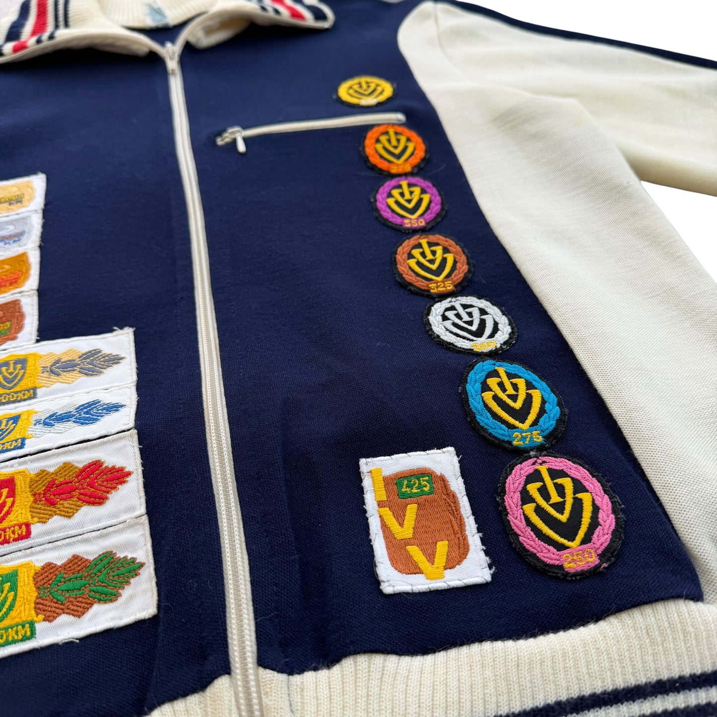 1970's West Germany Hiking Club Zipped Sweater - Wanderfreunde Lauf - L