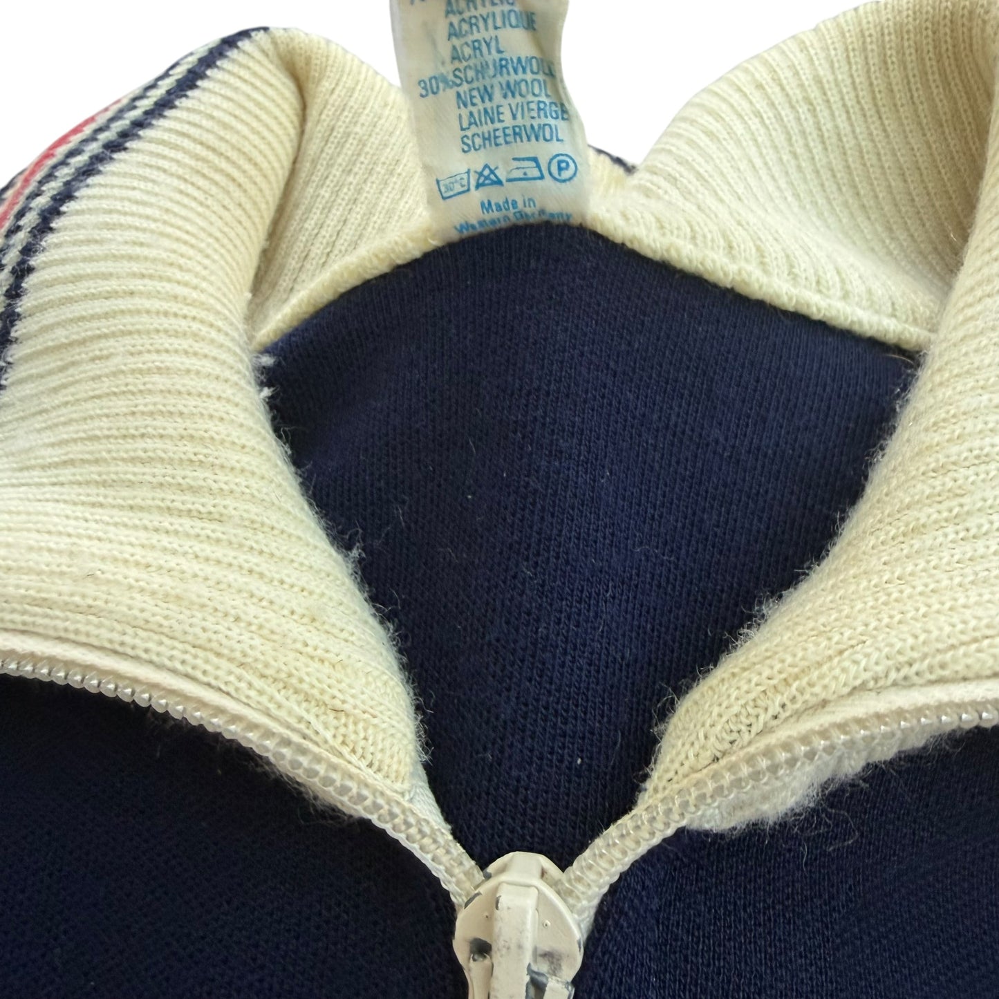 1970's West Germany Hiking Club Zipped Sweater - Wanderfreunde Lauf - L