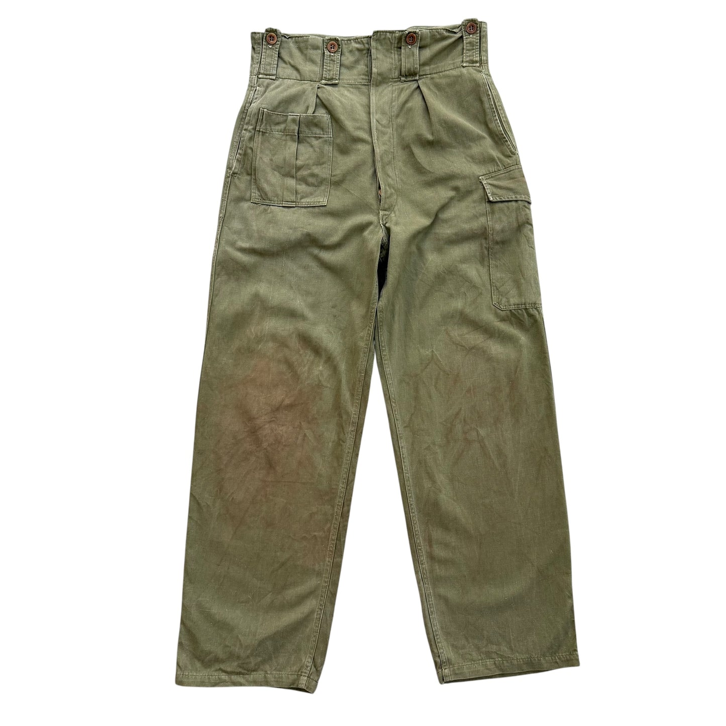 1954 Belgian Military Work Trousers - M