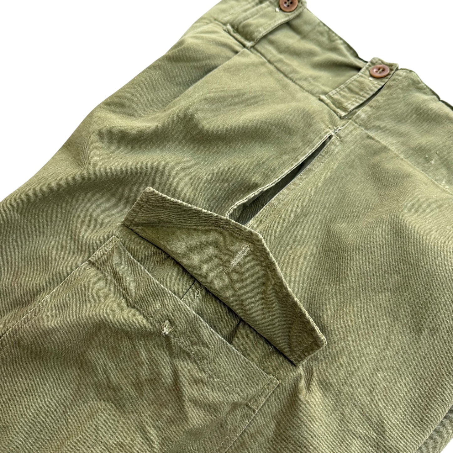 1954 Belgian Military Work Trousers - M