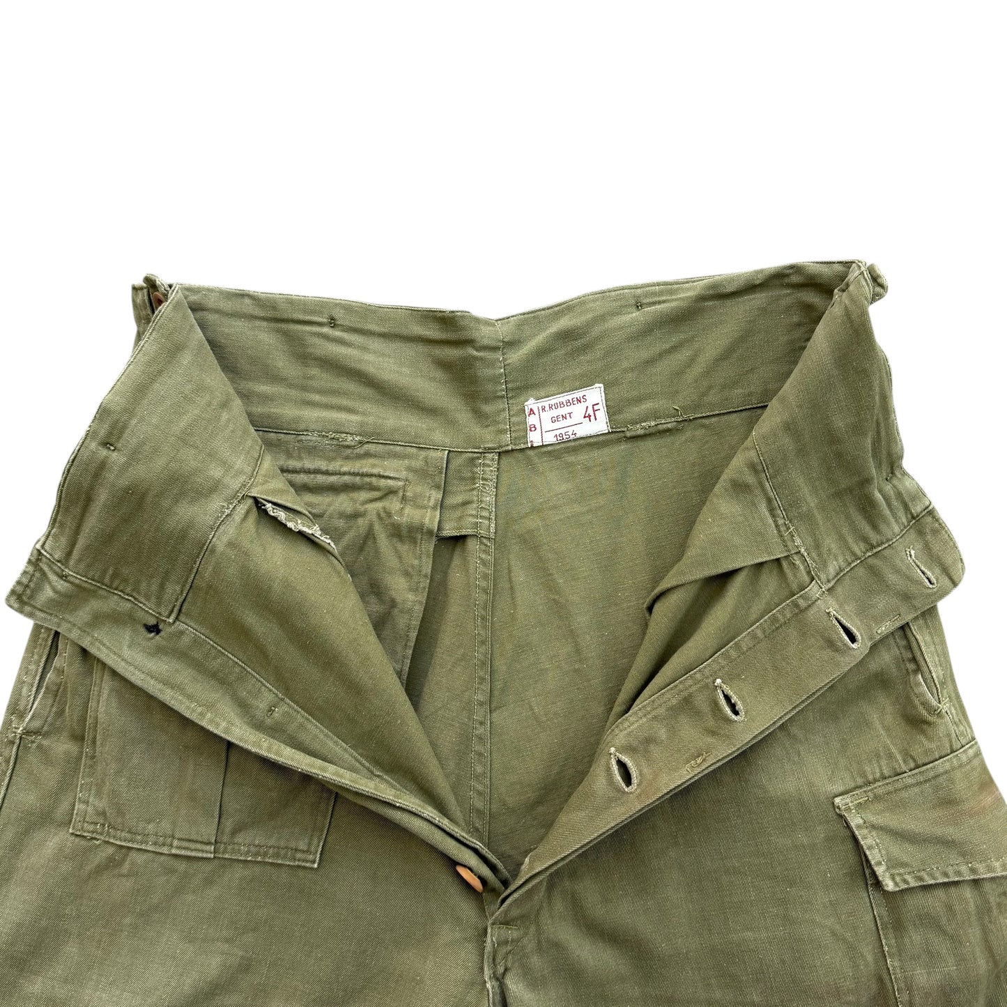 1954 Belgian Military Work Trousers - M