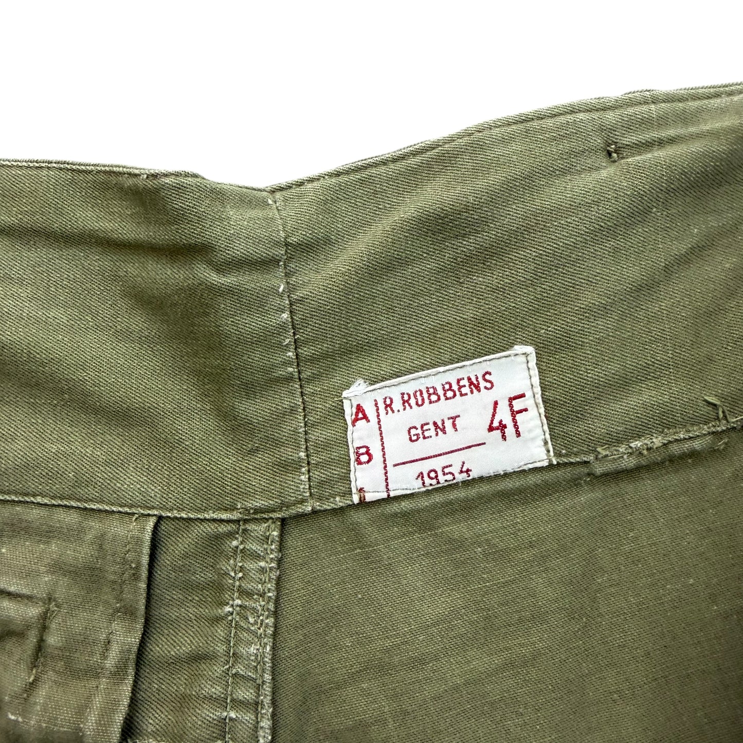 1954 Belgian Military Work Trousers - M