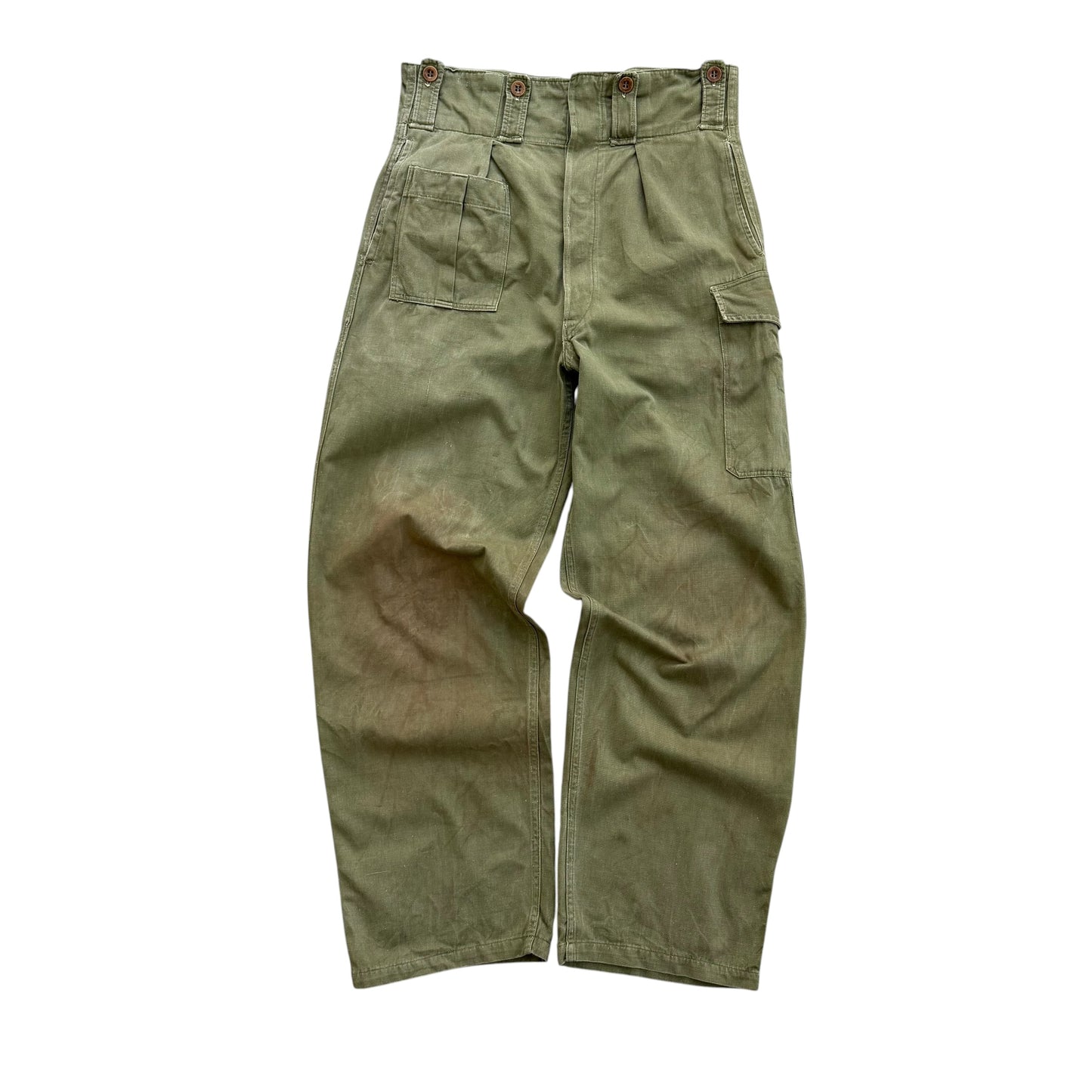 1954 Belgian Military Work Trousers - M