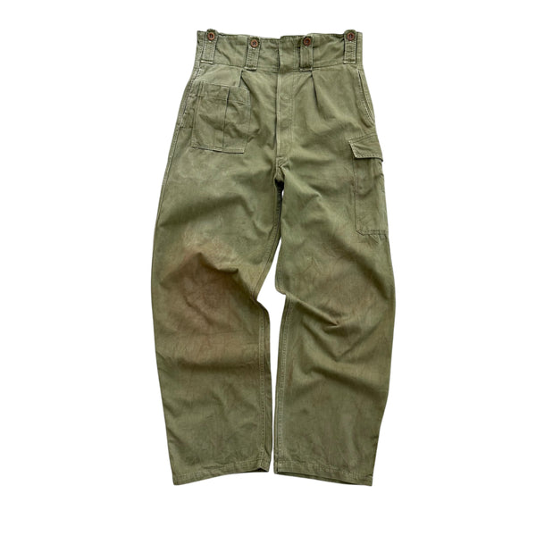 1954 Belgian Military Work Trousers - M