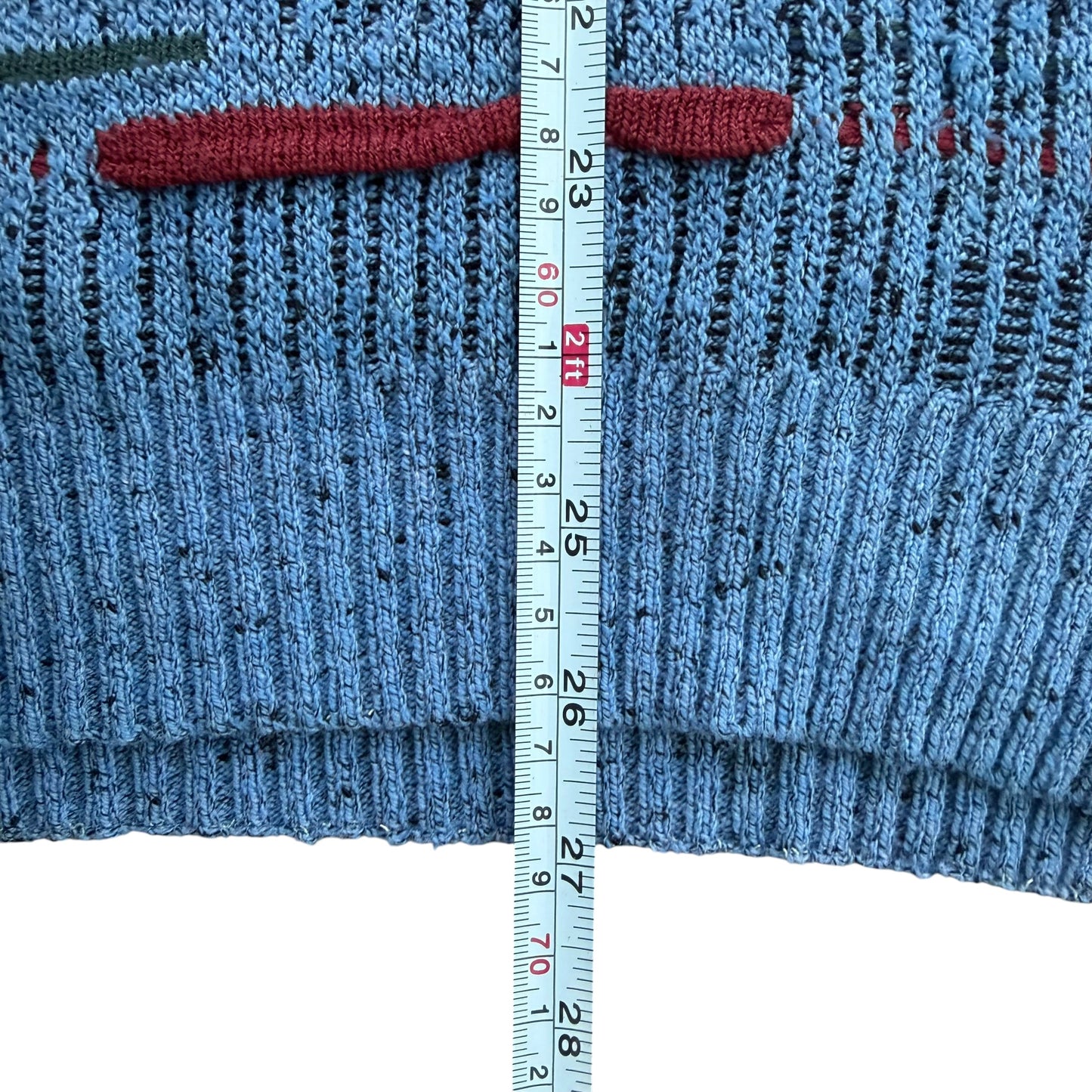 Vintage 1980s Abstract Knit Sweater - L