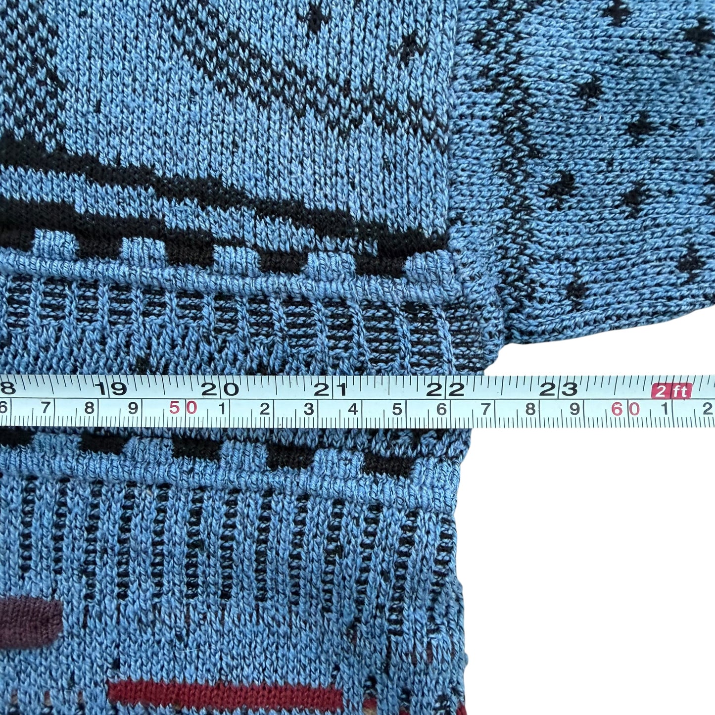 Vintage 1980s Abstract Knit Sweater - L