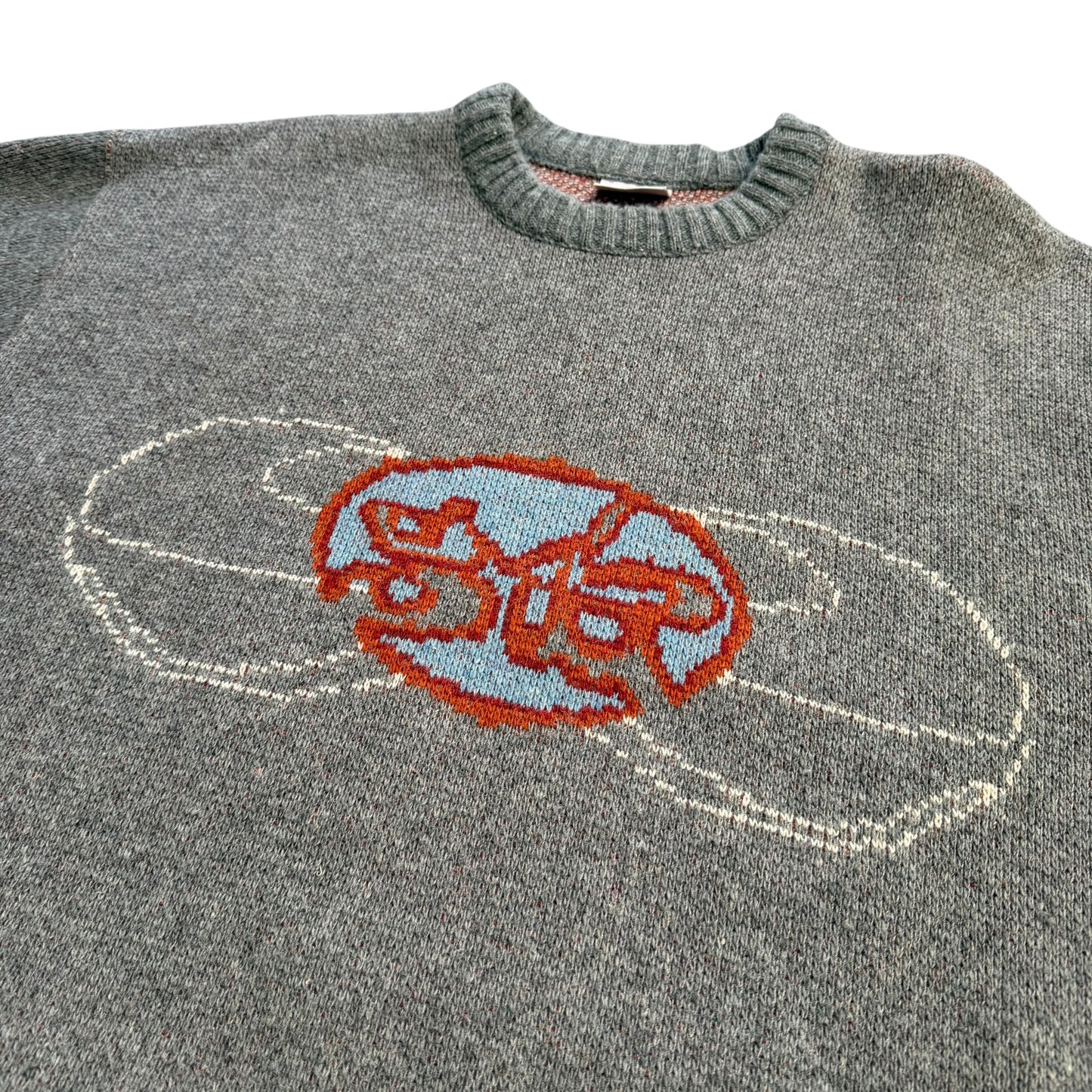 1990’s Oxbow Funky Graphic Knit Sweater - XL