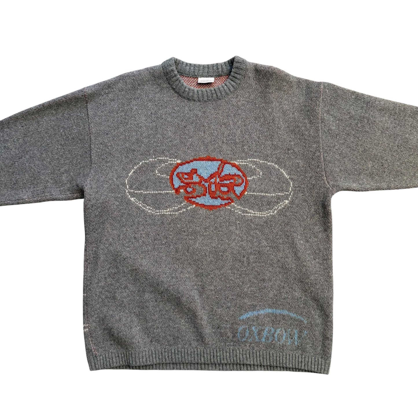 1990’s Oxbow Funky Graphic Knit Sweater - XL