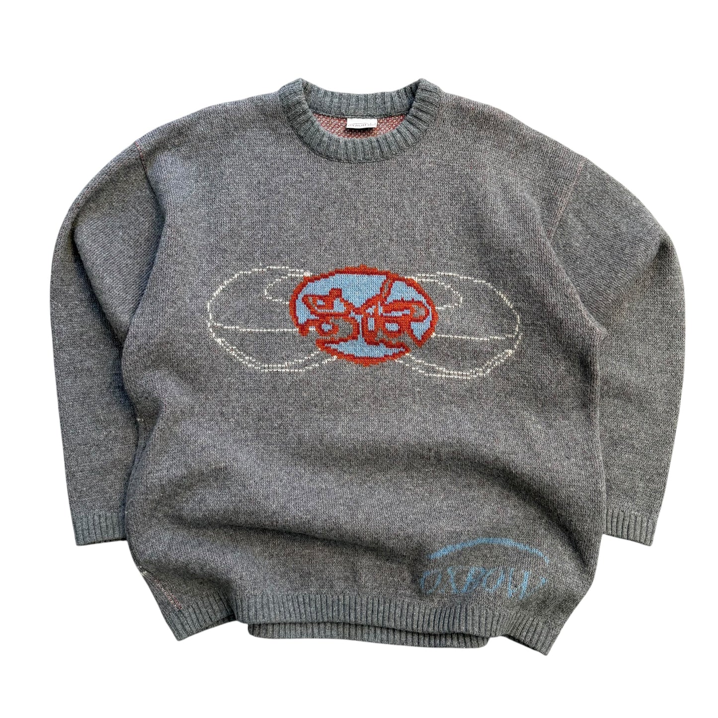 1990’s Oxbow Funky Graphic Knit Sweater - XL