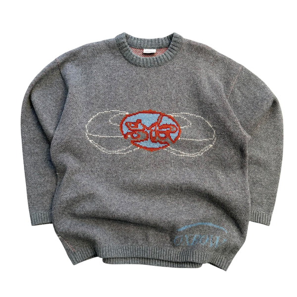 1990’s Oxbow Funky Graphic Knit Sweater - XL