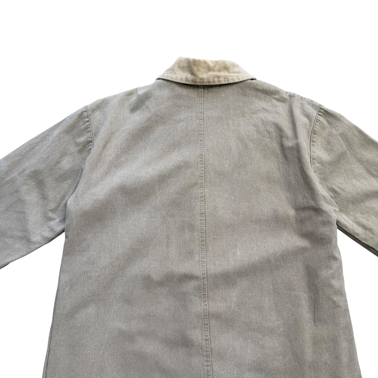 1990's Workwear / Classy Style - Corduroy Collar Jacket - L
