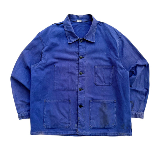 1960's French Workwear - Chore Coat Jacket - L