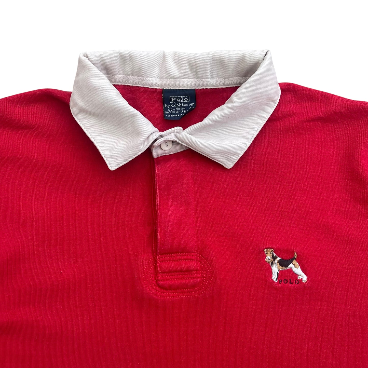 1990's Women's Polo Ralph Lauren - Schnauzer Long sleeve Polo - M