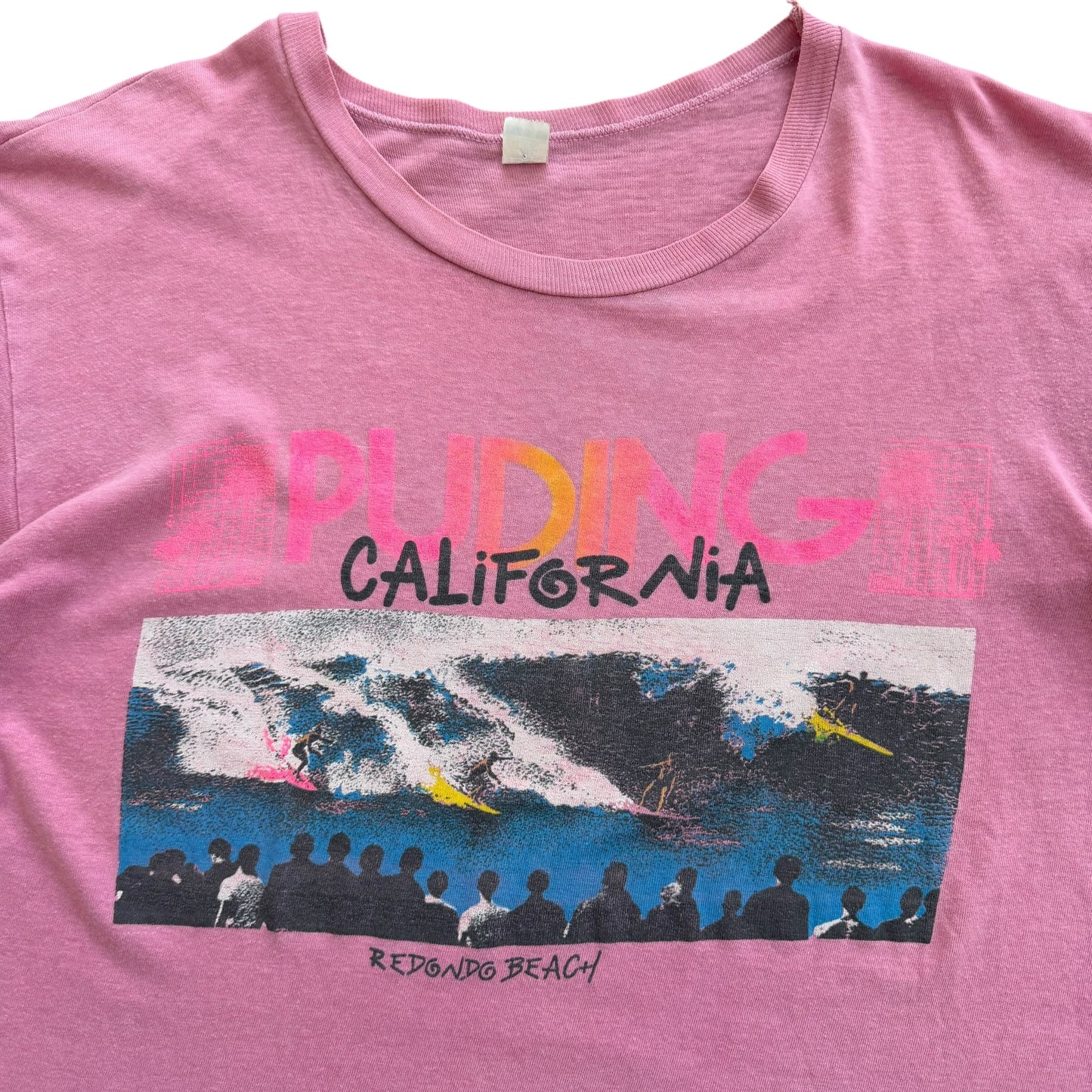 Vintage 1980's Surfing - Puding California T-Shirt - L