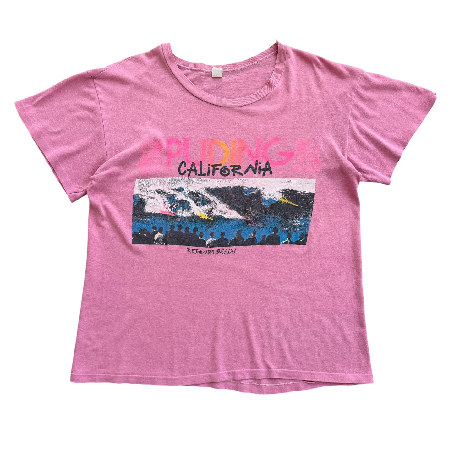 Vintage 1980's Surfing - Puding California T-Shirt - L