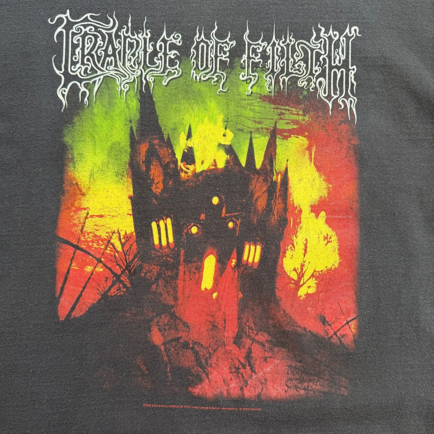 2008 Cradle Of Filth - Cemetery And Sundown T-Shirt - L