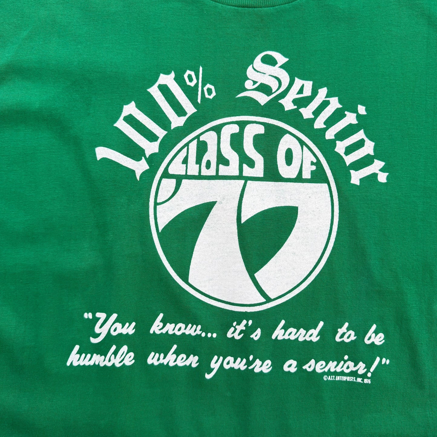 1977 Class of 77 - Senior Memory T-shirt - L