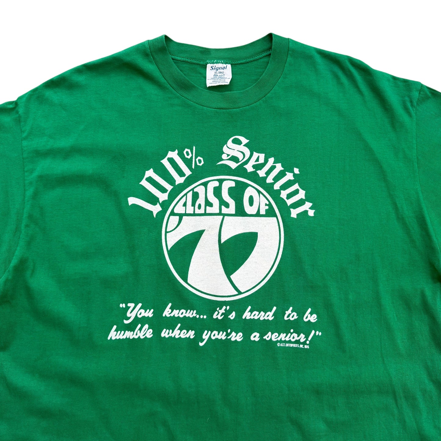 1977 Class of 77 - Senior Memory T-shirt - L