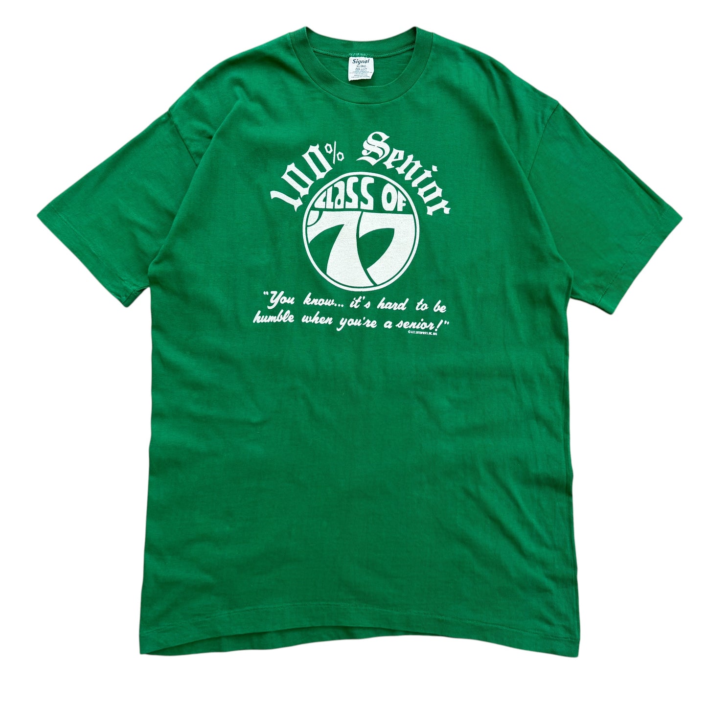 1977 Class of 77 - Senior Memory T-shirt - L