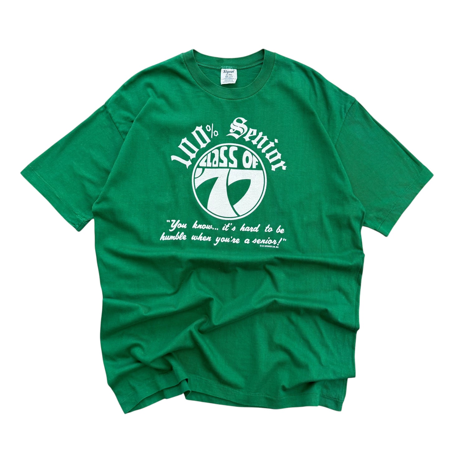 1977 Class of 77 - Senior Memory T-shirt - L