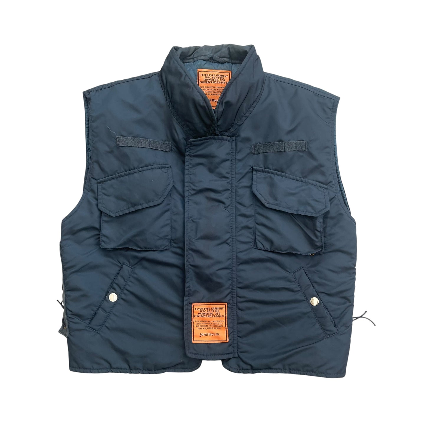 1990's Schott NYC Tactical Sleeveless Vest - M