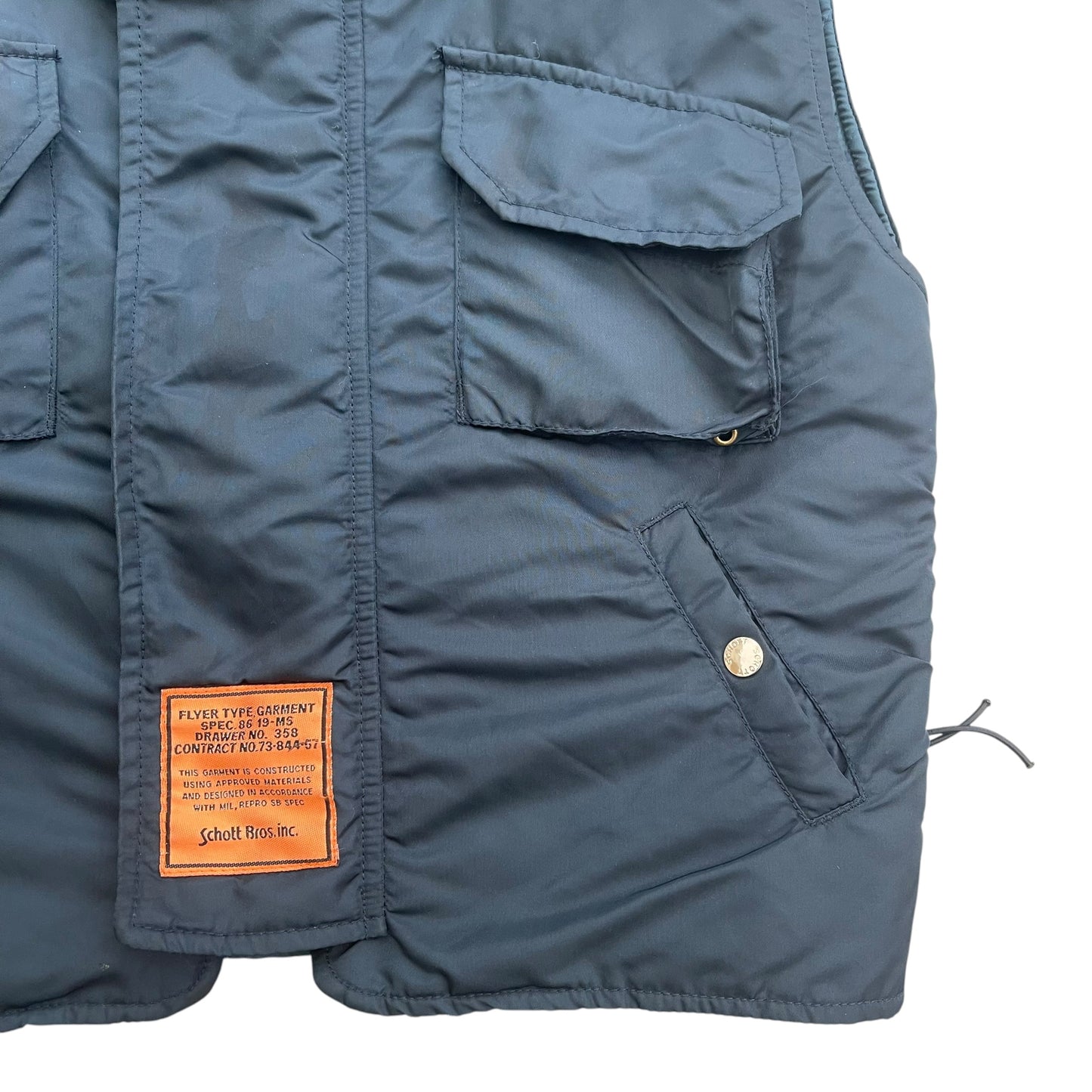1990's Schott NYC Tactical Sleeveless Vest - M
