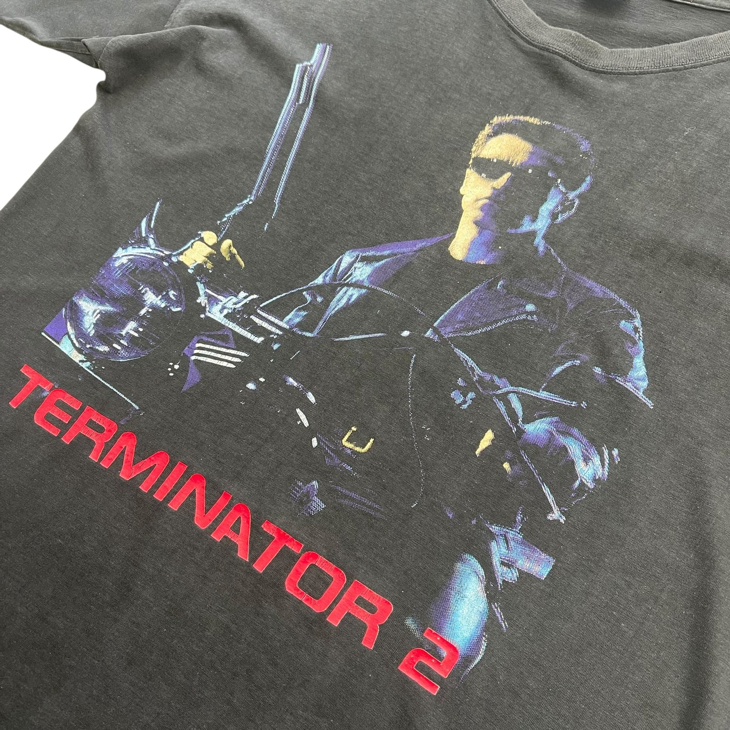 1990's Terminator 2 - Movie Bootleg T-shirt - L