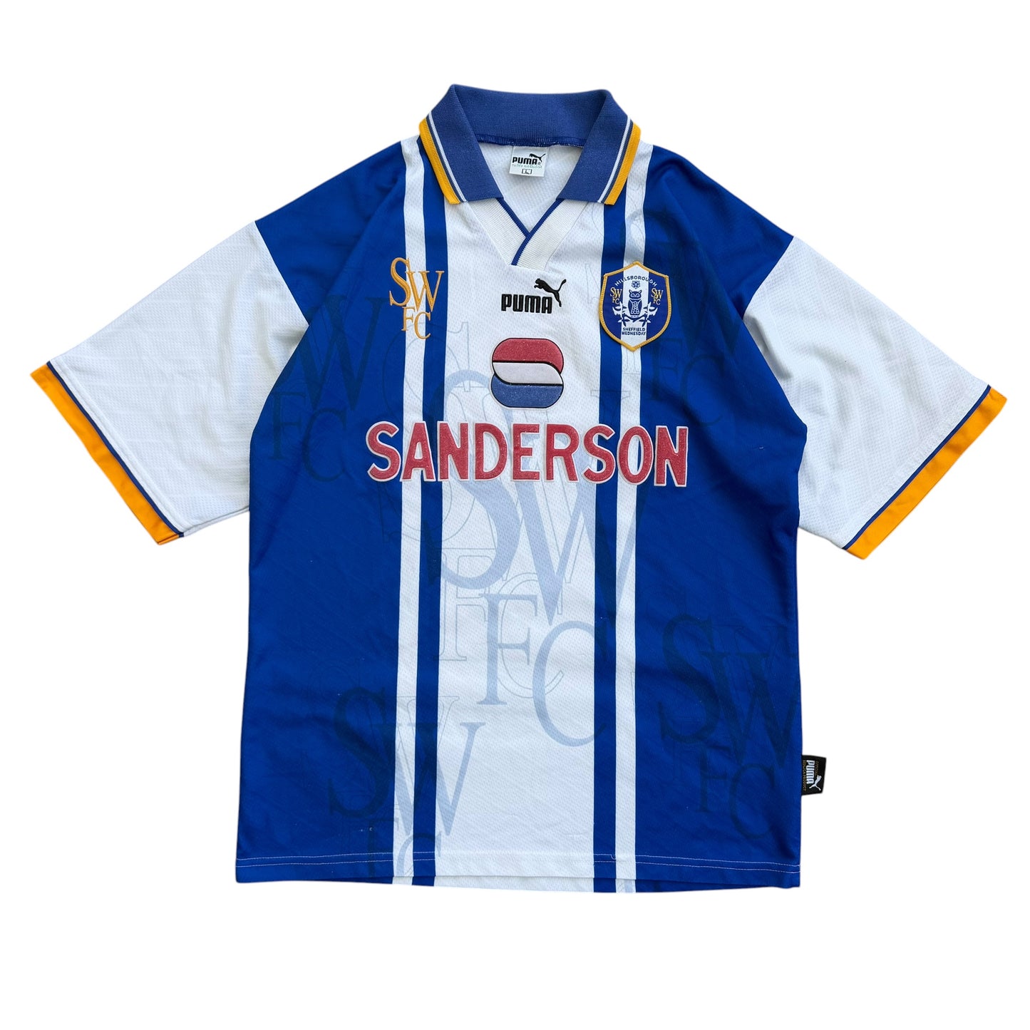 1995/1997 Sheffield Wednesday - Premier League Home Football Shirt - L